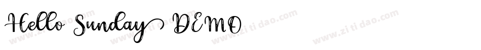 Hello Sunday DEMO字体转换